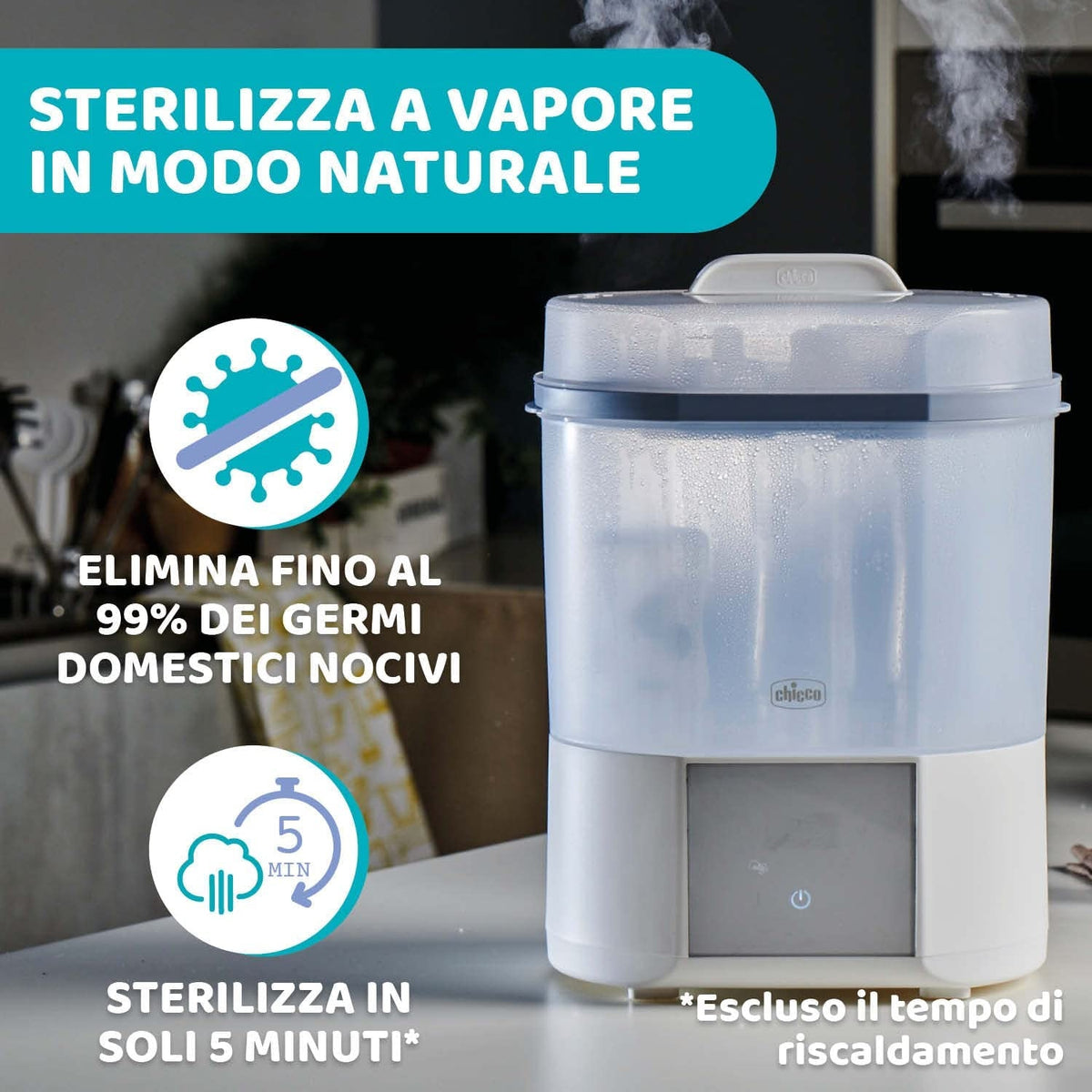 CHICCO stoomsterilisator met droger All in One