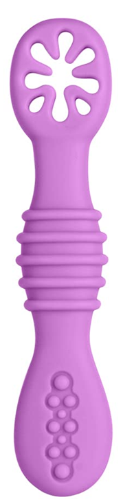 VICLOON Sticky Spoon silikoneske 2,5 x 10 cm 4 m+ lilla