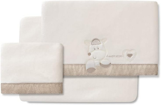 INTERBABY komplet pościeli polarowej 3el.