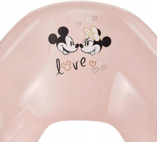 KEEEPER nakładka na sedes MINNIE 18 m+ różowa z motywem Mickey i Minnie, anatomiczna, antypoślizgowa