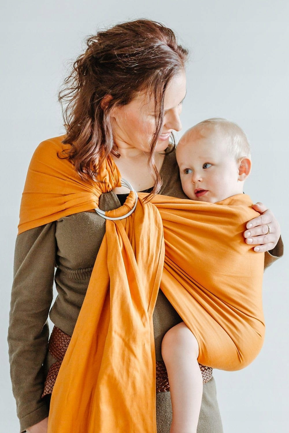 SHABANY écharpe à anneaux pour porter bébé COTON BIOLOGIQUE
