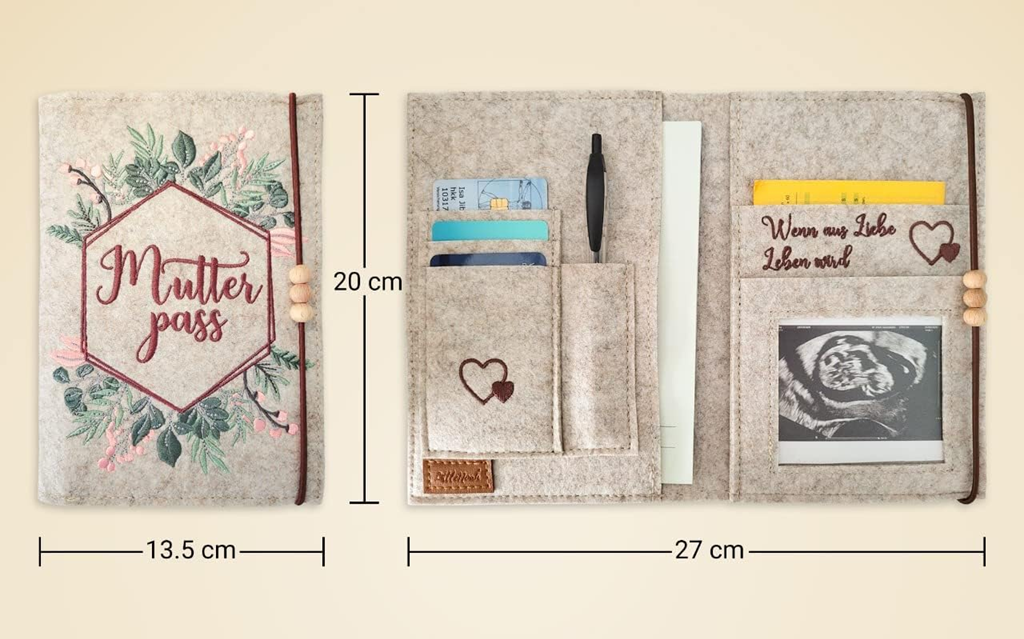 LittleNoah filc terhességi kártyatartó tok 14 20 db cm