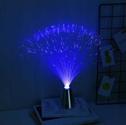 Lampă de veghe LED cu fibră optică CHANGLESU, culori schimbătoare