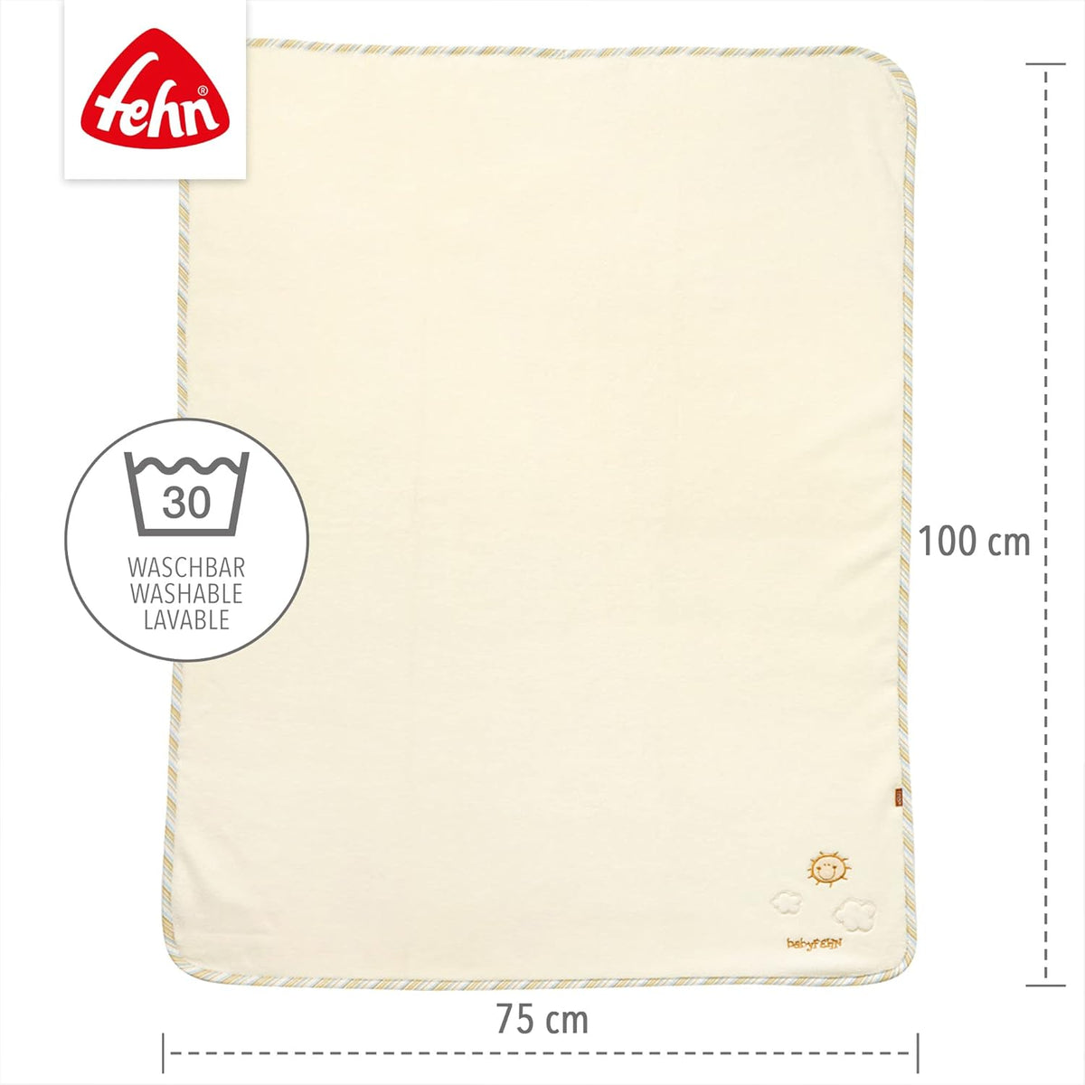 FEHN BabyLove-tæppe 100 X 75