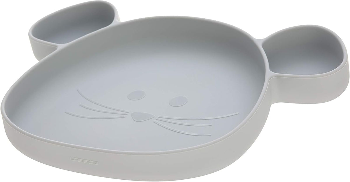 LASSIG Little Chums assiette en silicone avec ventouse