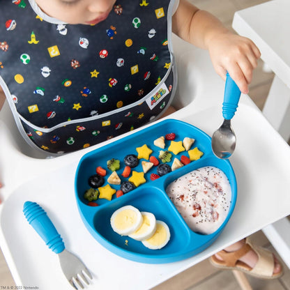 BUMKINS assiette en silicone avec ventouse 3 compartiments 6mois+