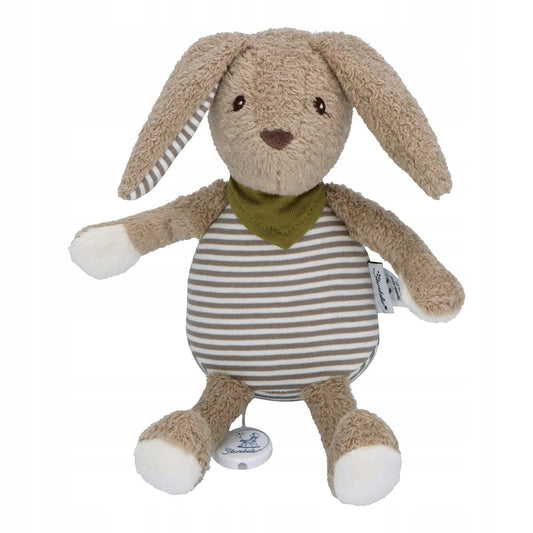 STERNTALER Krolik Happy z pozytywką 24 cm "N przytulanka królik z miękkim pluszem i kołysanką dla niemowląt