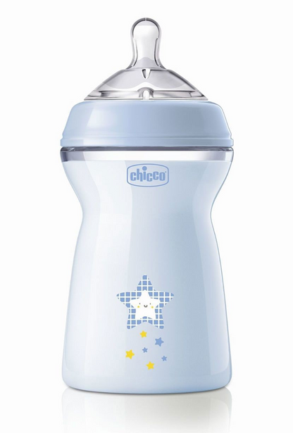 CHICCO NaturalFeeling cumisüveg 330 ml 6 hónap+ gyors folyás