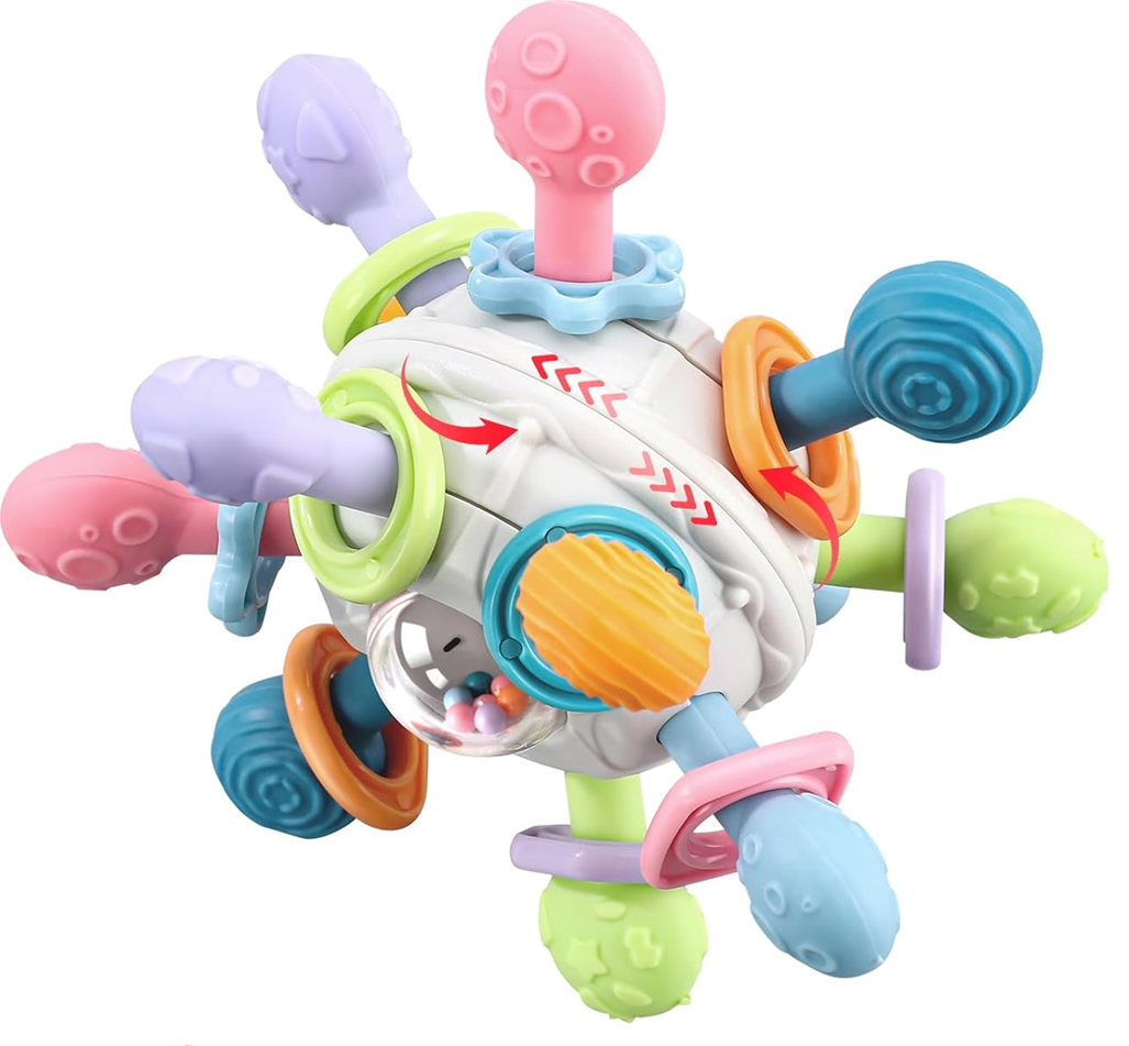MIUZIFUN Teether Ball sensorisk bidelegetøjskugle 10,5 cm