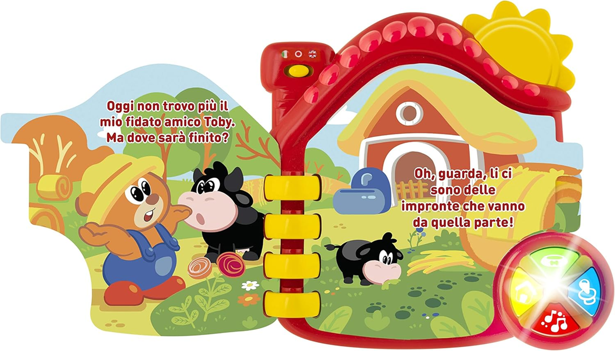 CHICCO Elektronikus farm könyv oktatókönyv ANGOL és OLASZ nyelven