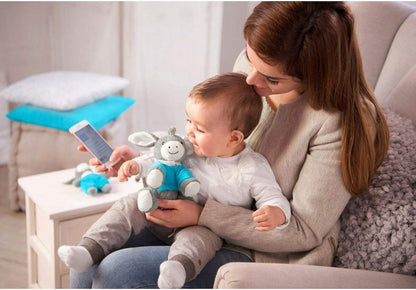 STERNTALER Măgărușul Erik jucărie de pluș cutie muzicală cu difuzor Bluetooth 20 cm