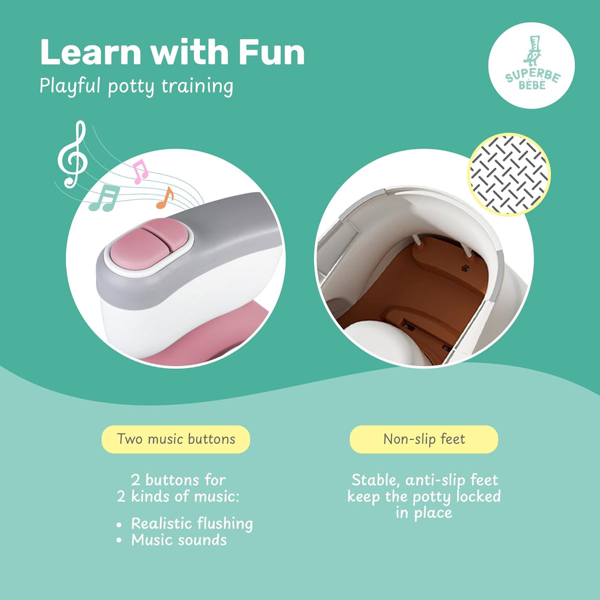 SUPERBE BEBE interactive potty My First Toilet