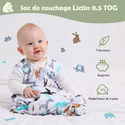 LICTIN gigoteuse d'été 0,5TOG 65-85cm x2