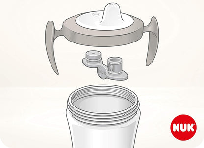 NUK Trainer Cup TASSE ANTI-FUITE cœur 6 m+ 230 ml