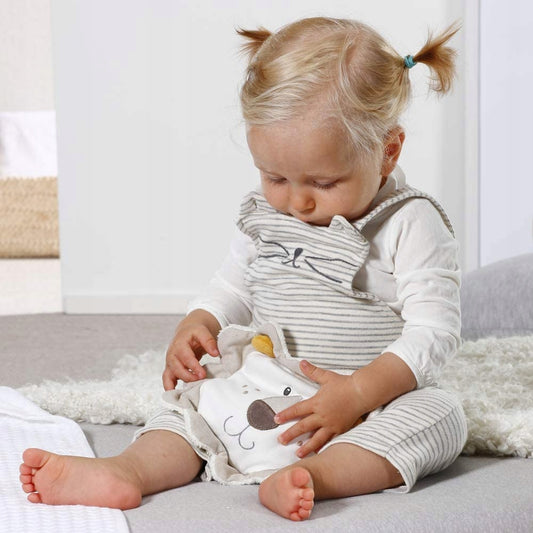 FEHN NATURE pluszowy Lew TERMOFOR Bio bawełna - miękki termofor dla dziecka 0+ do ogrzewania i chłodzenia