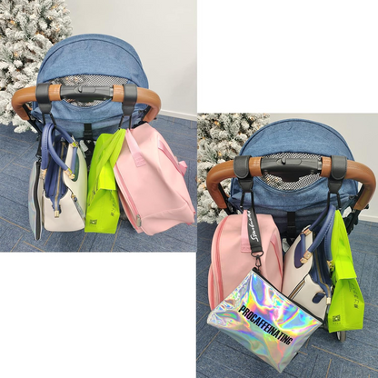 CROCHETS poignées pour fixer le sac sur le cadre de la poussette 2 pièces MOUSQUETONS