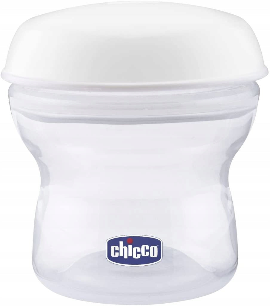 CHICCO récipients à lait 4 x 150 ml + tétine avec couvercle