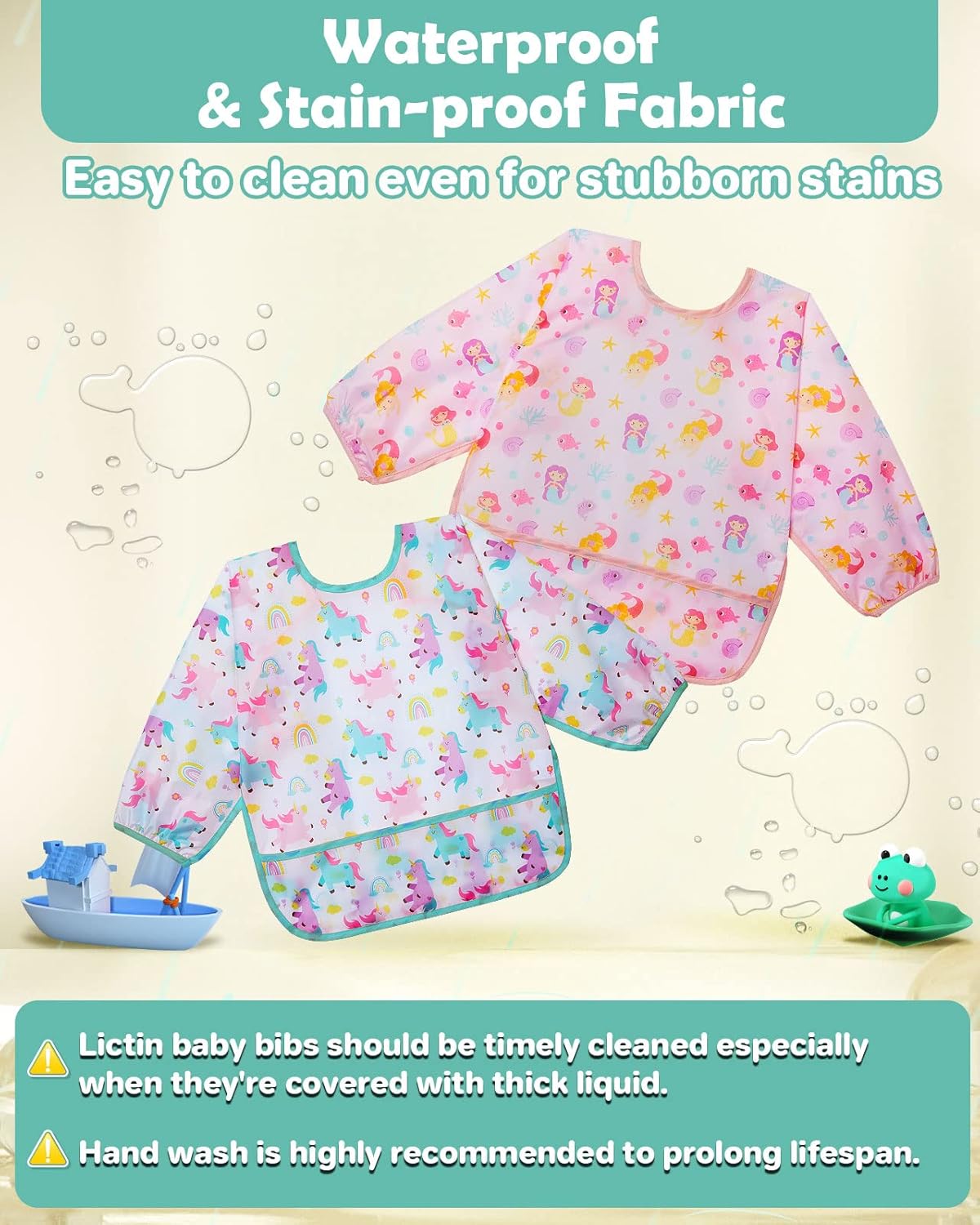 LICTIN bib apron with pocket x3