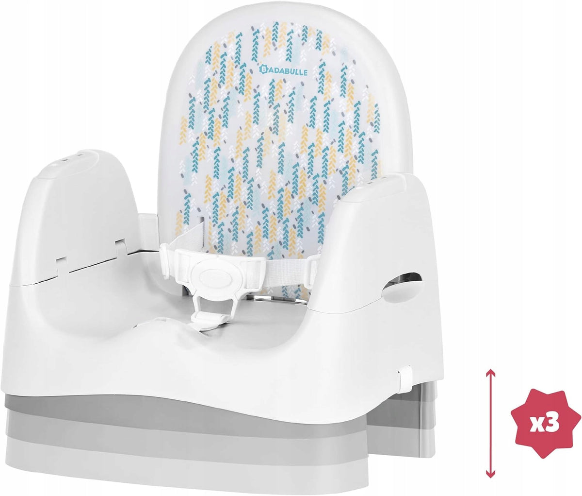 BADABULLE chaise haute avec plateau REHAUSSEUR