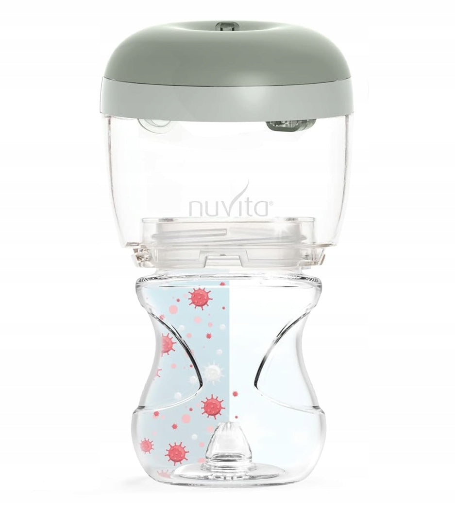 NUVITA MellyPlus 2 hordozható UV sterilizáló cumikhoz és cumisüvegekhez, 2 perc