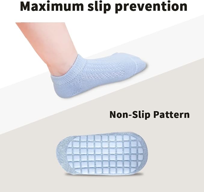WDMIYA chaussettes antidérapantes pour tout-petits M 1-3 ans x8
