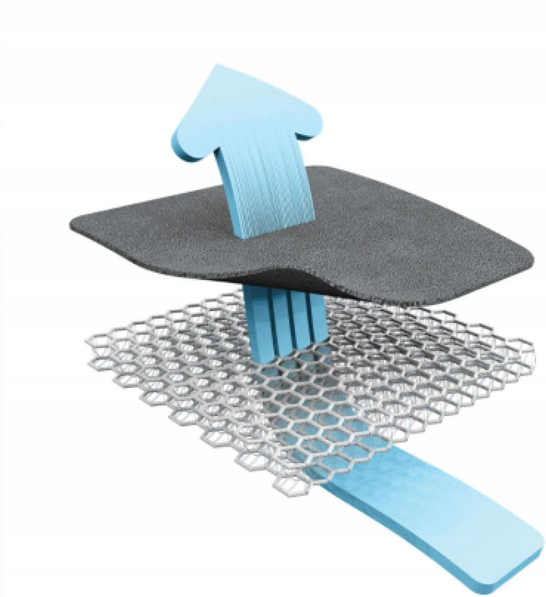 AEROMOOV strat de aer INSERT ANTI-TRANSPIRAȚIE pentru scaun auto gr2/3