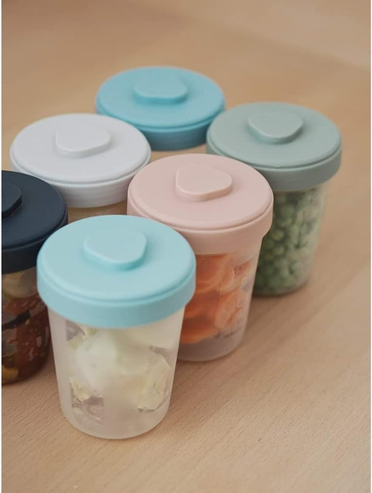 BEABA 12 containers with lids, 2 x spoon