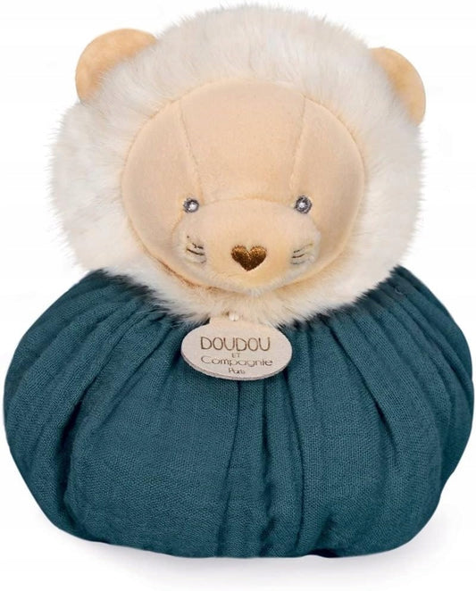 DOUDOU et COMPAGNIE lew przytulanka 25 cm, miękka biała przytulanka dla niemowląt 1 m+