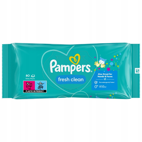 PAMPERS FRESH CLEAN nedves törlőkendő 80 db