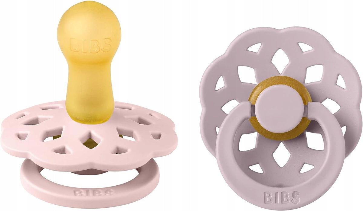 BIBS 2 round rubber pacifiers