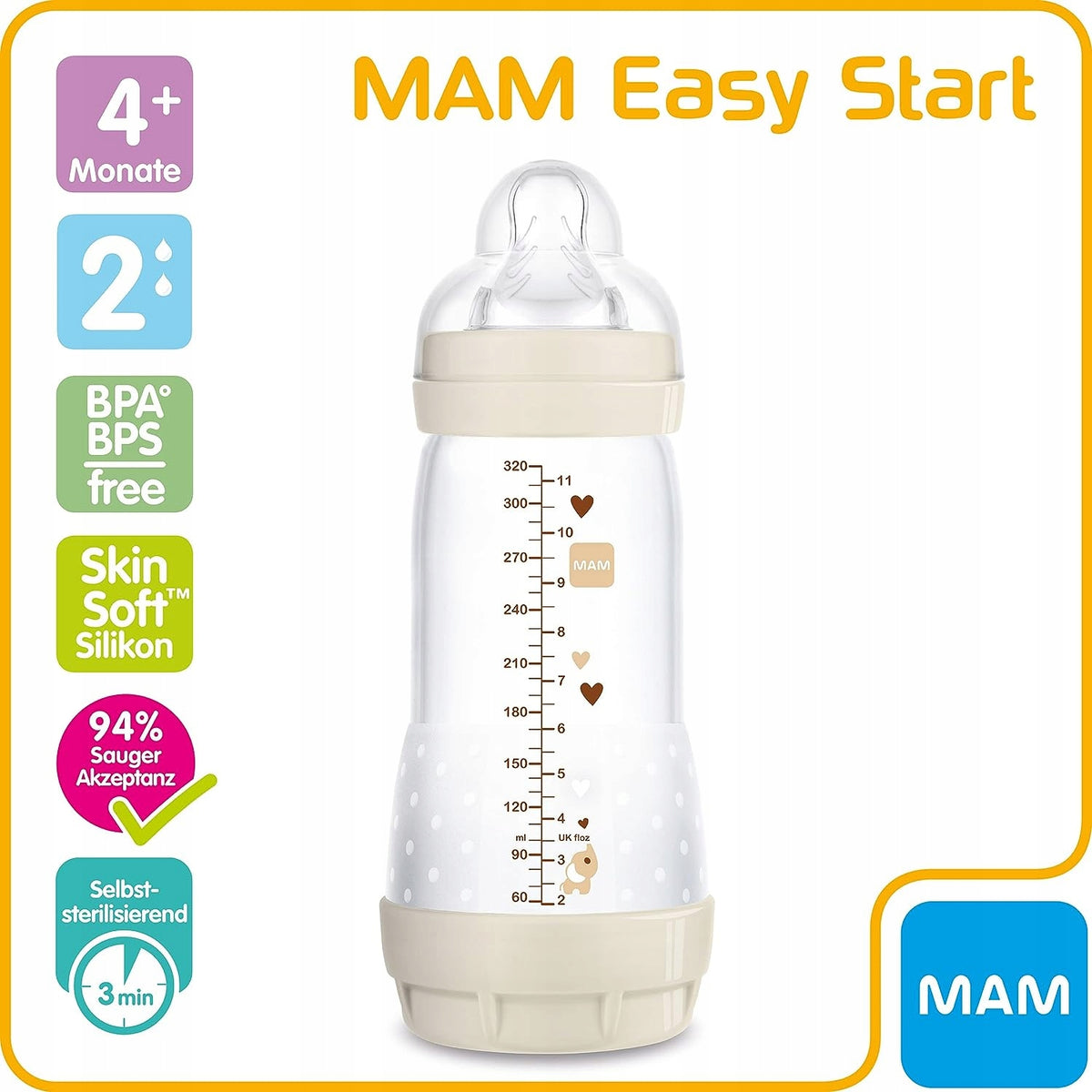 MAM Anti-Colic Easy Start colic bottle