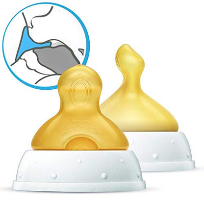 NUK First Choice Plus latexsutter L x2 til tyktflydende mad
