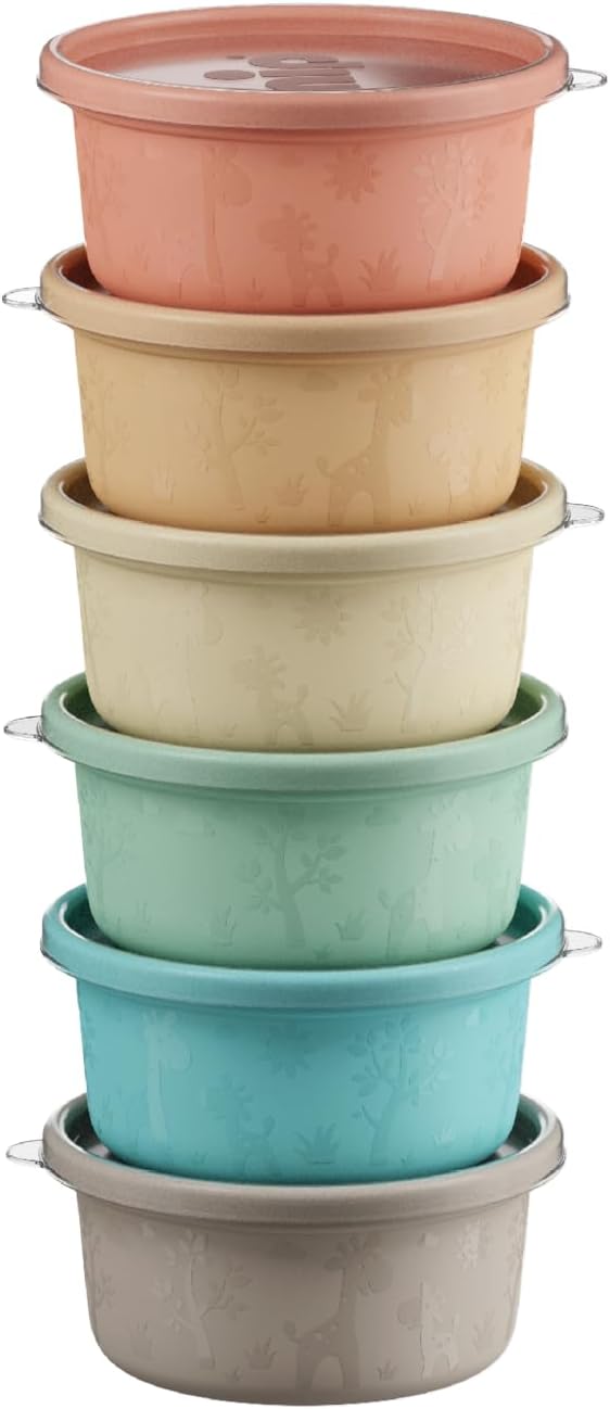 NIP Snackbox containers with lids x 6