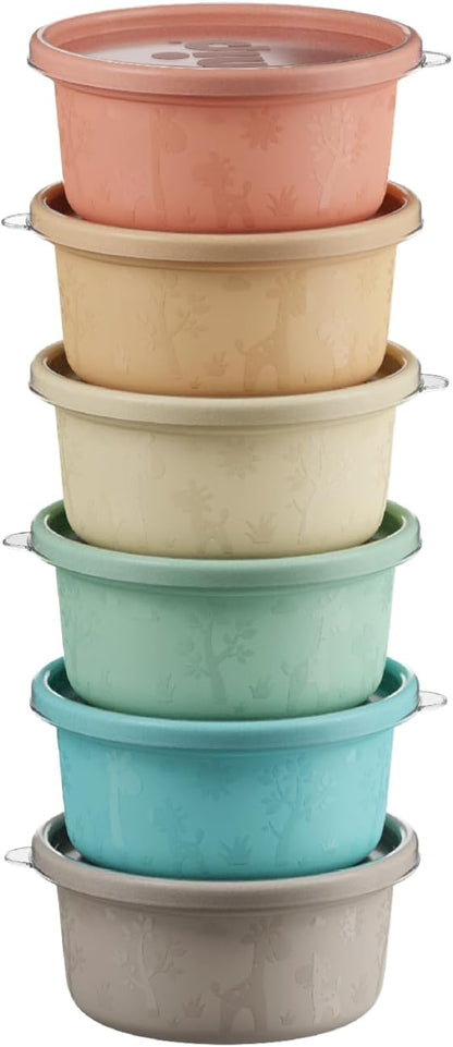 NIP Snackbox containers with lids x 6