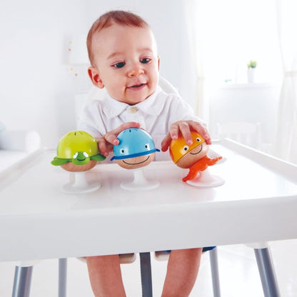 HAPE Stay-put sensoryczne stworzenia morskie z przyssawkami 3 sztuki "N
