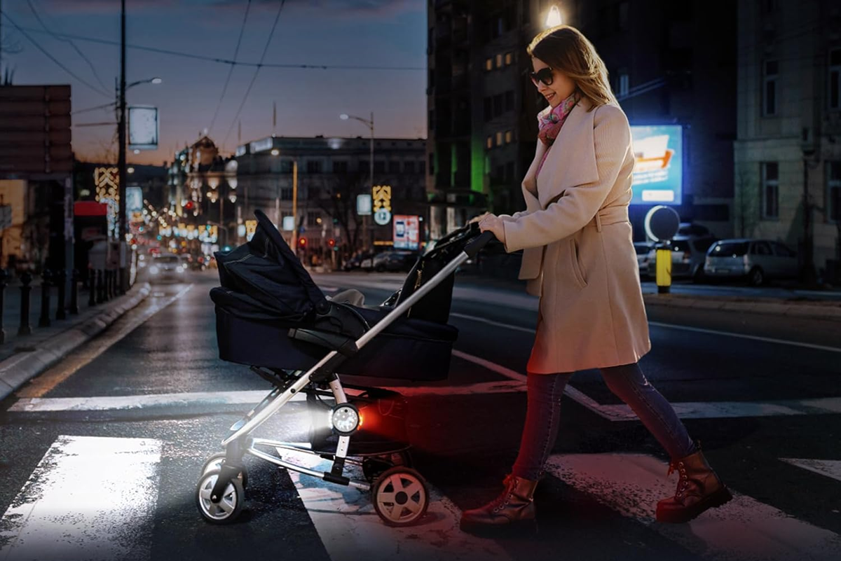 DUSOR wodoodporna lampka oświetlająca do wózka 7,8 cm JEDNOROŻEC 1 sztuka