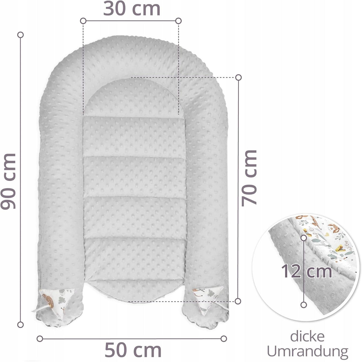 TOTSY BABYcocoon, nest for babiesdimensions 90 x 50new condition, replacement packaging