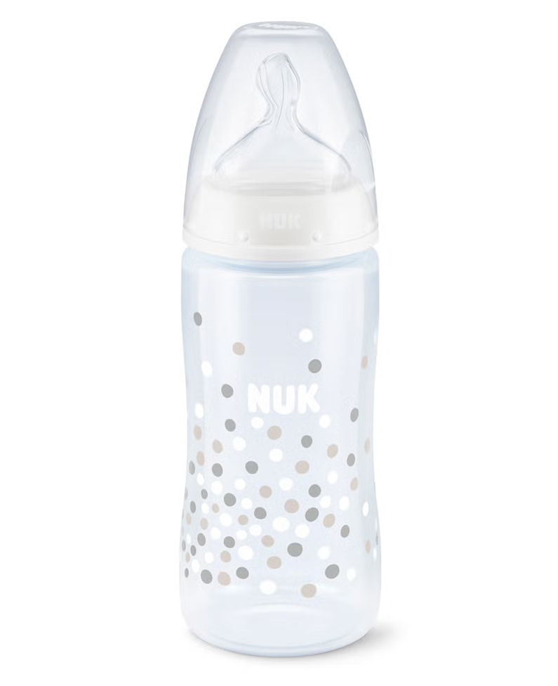 NUK First Choice+ 6–18 hónap CUMISÜVEG 300 ml hőmérsékletjelzővel