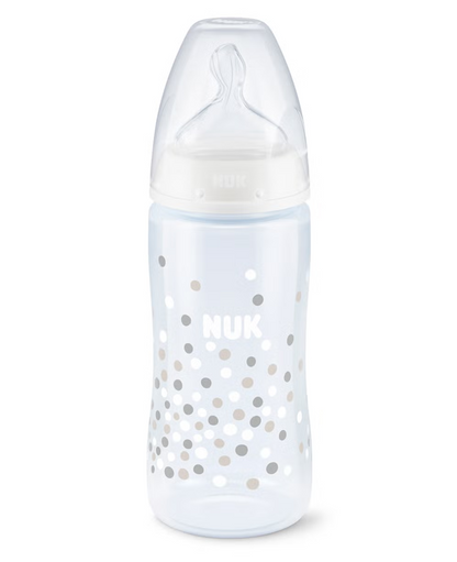 NUK First Choice+ 6–18 hónap CUMISÜVEG 300 ml hőmérsékletjelzővel
