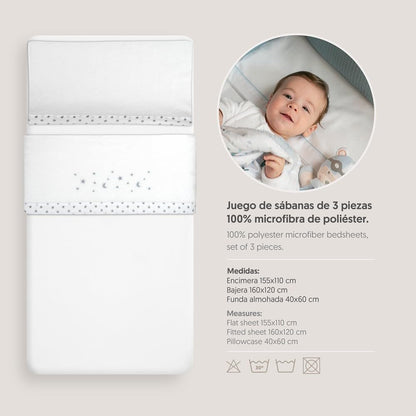 INTERBABY sengesæt til tremmeseng 60x120 cm Coralina