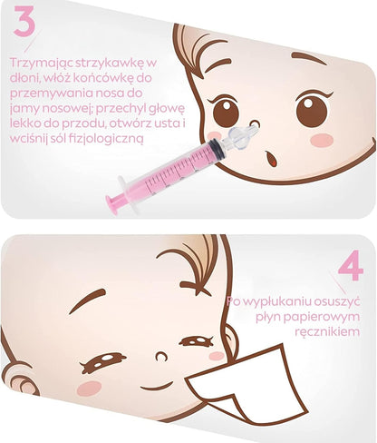 BABY AGE irygator strzykawki do nosa 2 sztuki 10 ml