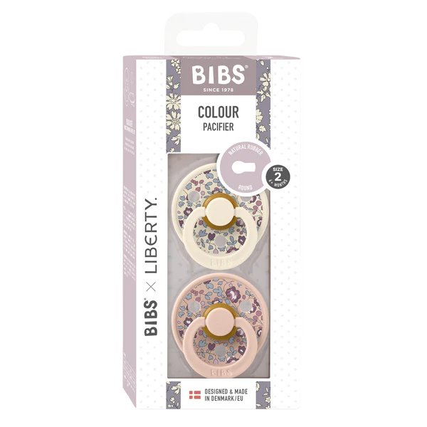BIBS Eloise Blush Mix runde sutter x2, 6-18m