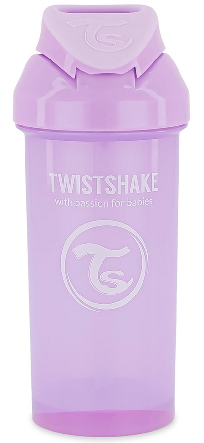 TWISTSHAKE Szívószálas itatópohár, cseppmentes, 360 ml, 6 hónap+