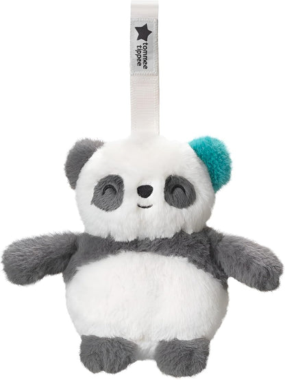 TOMMEE TIPPEE PipPanda zawieszka do wózka z pozytywką i lampką 12 cm, biało-szara przytulanka panda