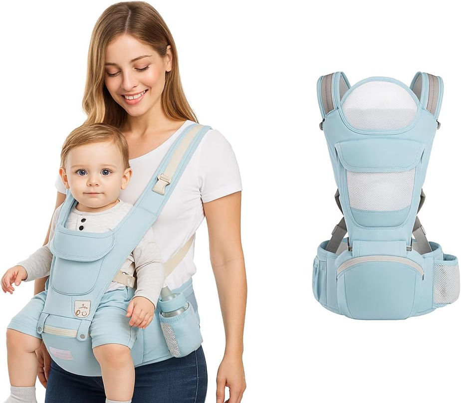 MARSUPIU ergonomic cu centură lombară 4în1