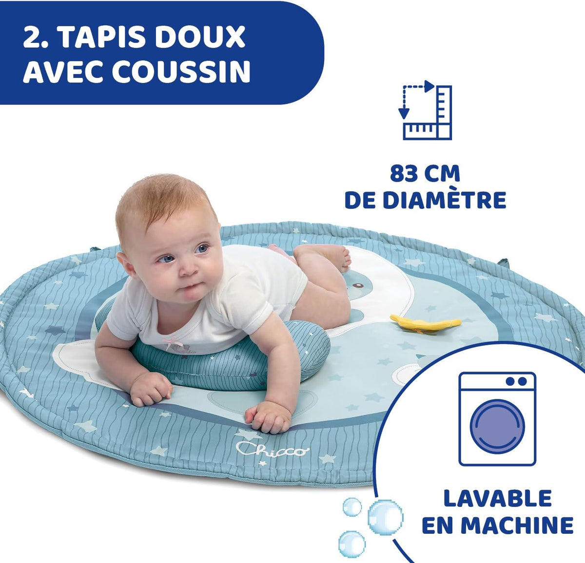 CHICCO 3-in-1 educational play mat with projector