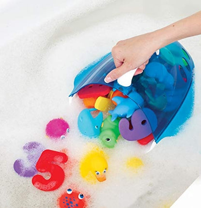 Munchkin Bath Toy Scoop kurv til badelegetøj blå