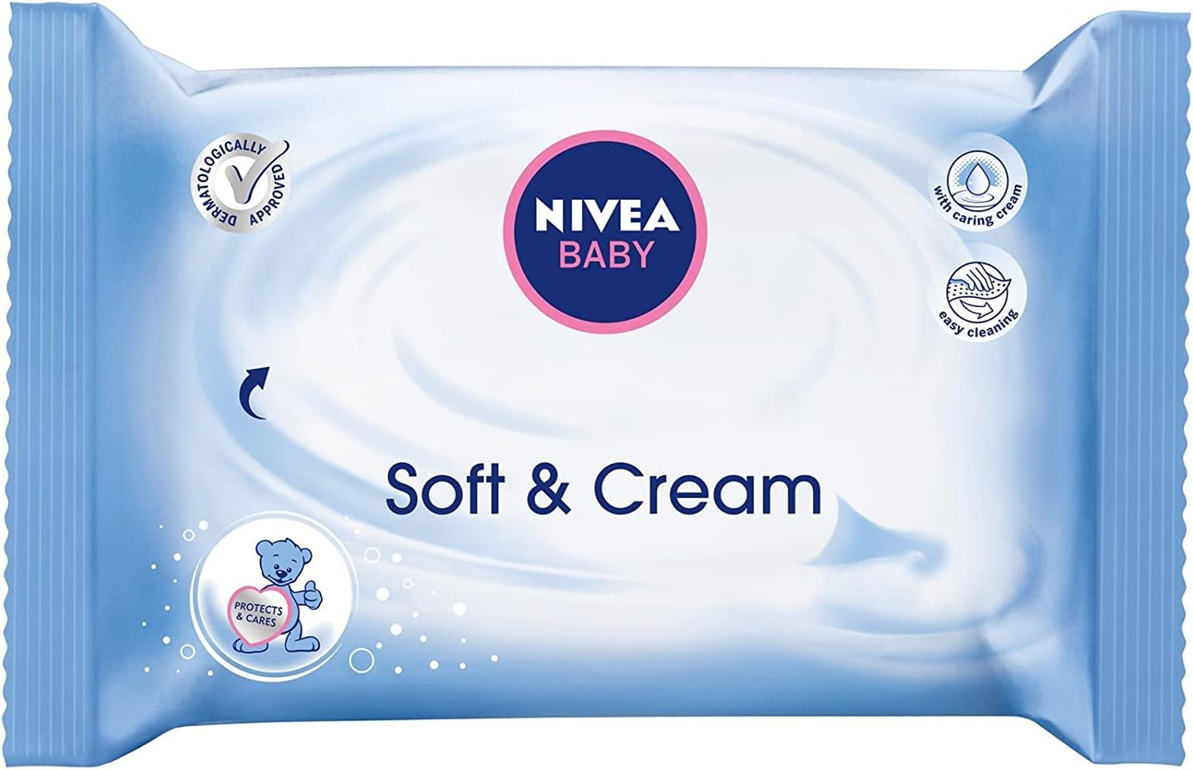NIVEA BABY chusteczki nawilżane SOFT&CREAM x63