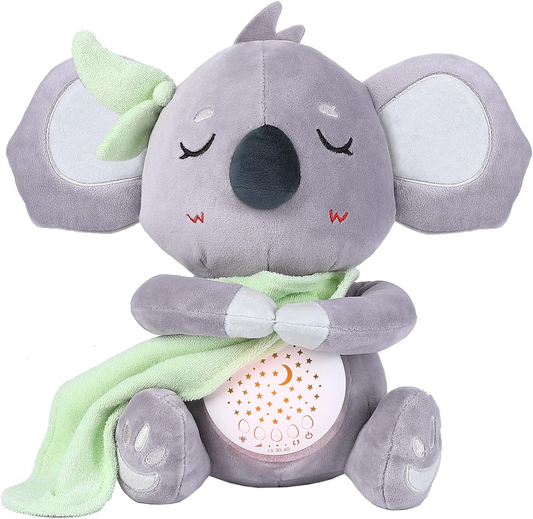RONIPIC przytulanka z projektorem gwiazd i 14 dźwiękami KOALA 25 cm