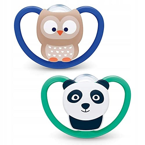 NUK Space soother x2, storage and sterilisation box